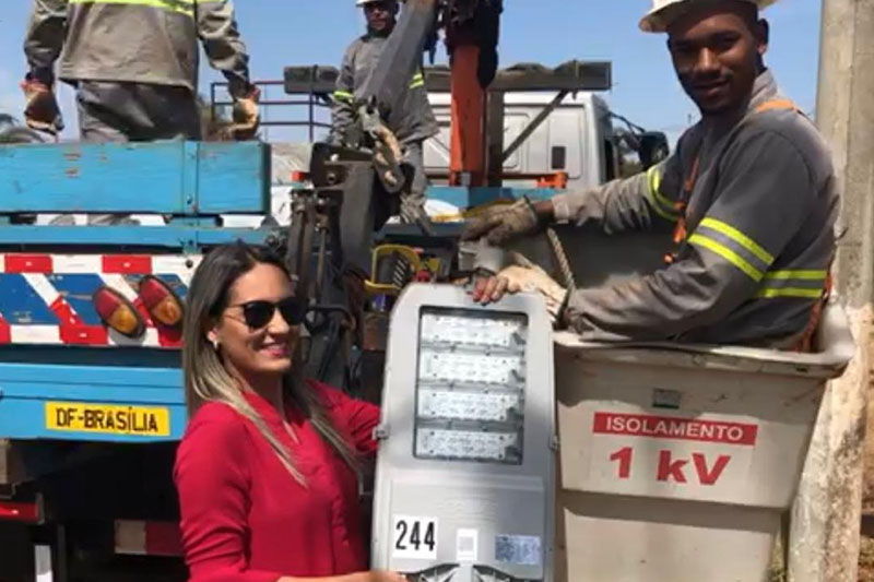 Santa Maria ganha iluminação em LED na avenida Alagados
